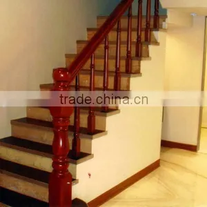 Red Oak Handrail Teak Wooden Staircase Handrail thumbnail-3
