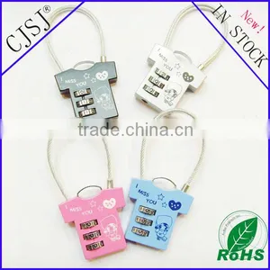 Competitive Price Custom Clothes Shape Cheap Combination Lock Wholesale thumbnail-3