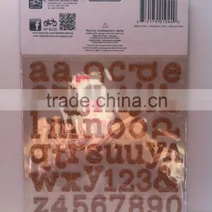 2014 Alphabet Wood Paper Sticker,custom Sticker Paper,sticker Waterproof Paper Custom thumbnail-2