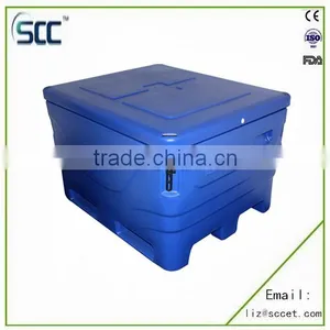 Rotomolded Plastic Fish Bin for Transporting, Made of Food Grade LLDPE thumbnail-1