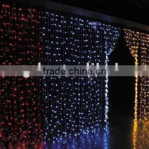 Large Christmas Curtain Lights Stars thumbnail-1