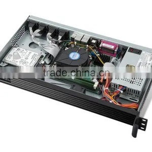 1U 19 Inch Standard Industrial Embedded Chassis With Intel Qual Core I7-4790T 2.5G 2G/32G SSD,250 Watts Turbine Cooling thumbnail-4