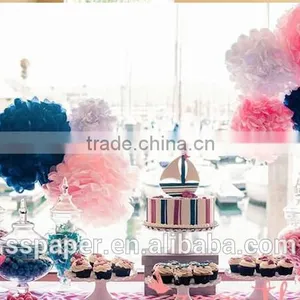 Tissue Paper Pom Poms Flower Ball for Indian Wedding Decoration Pots Quality Choice thumbnail-4