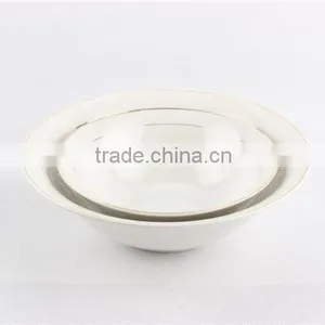 Super White Rice Bowl /cereal Porcelain Bowls 7" Serving Bowls thumbnail-2