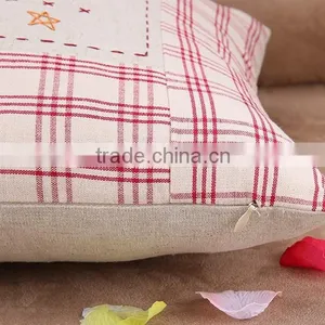 2015 New Pastoral Style Hand Embroidery Cartoon Cotton and Linen Hold Pillow Sofa Cushion Cover Car Decoration thumbnail-6