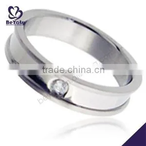 2015 Cheap Price Jewelry 316l Stainless Steel Changeable Stone Ring thumbnail-1