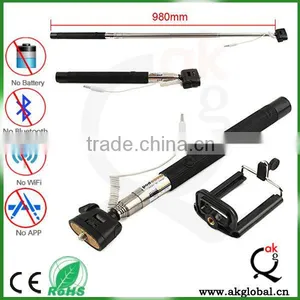 2015 Newest Mobile Phone Accessories Camera Smartphone Selfie Stick Monopod for Iphone 6 Plus thumbnail-4