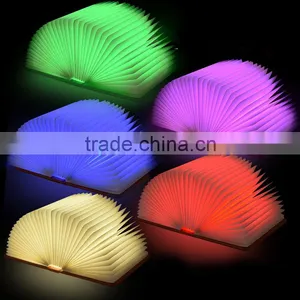 New Innovative USB Rechargeable Kraft Paper Book Shape Night Light Souvenir Gift Book Light thumbnail-1