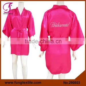 290503 Women Short Satin Robe thumbnail-1