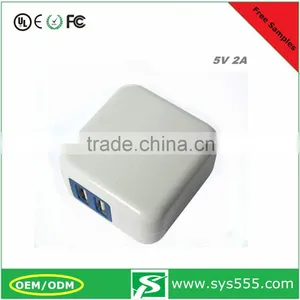 2016 New Design 5V 2A 2 USB Port Travel Adapter USB With Cheap Price thumbnail-2
