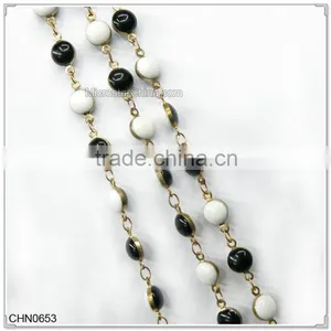 Black And White Brass Swing Decorative Chain thumbnail-1