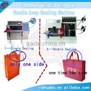 Non-woven Material and Promotion Usage Non Woven Handle Making Machine for Shopping Bag thumbnail-3