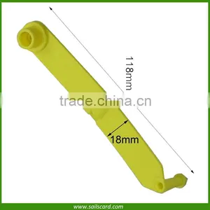 118*18mm Yellow Animal Sheep Goat Ear Tag With Laser Printing Number Most Popular thumbnail-1
