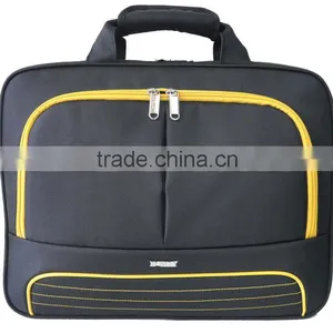 Yellow Zipped 15 Inch Laptop Briefcase Bag thumbnail-1
