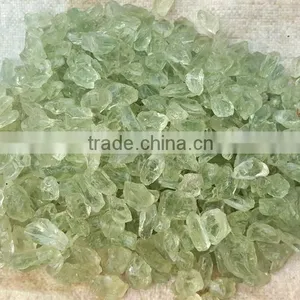2~3cm 100% Natural Untreated Rough Green Crystal Tumbled Stones thumbnail-1