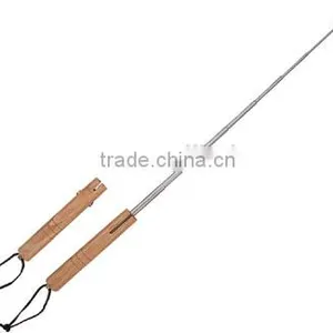 Collapsible Wooden BBQ Fork With Hang Rope thumbnail-1