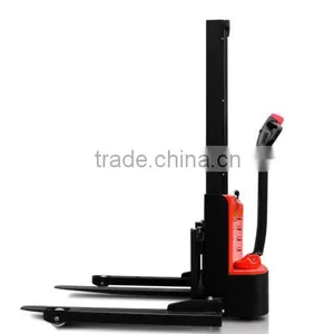 1Ton Single Column Electric Straddle Stacker With Smallest Working Space thumbnail-2