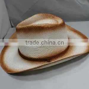 Wholesale Latest Style Cowboy Hats Paper Straw Hat With Neck Strip thumbnail-1