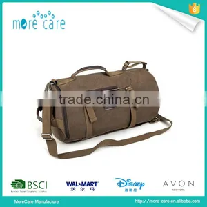 Plain Canvas Cylinder Duffel Bag thumbnail-1