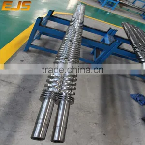 China Conical Twin Screw Barrel for PVC / PP Extruder Machine From Zhou Shan thumbnail-1