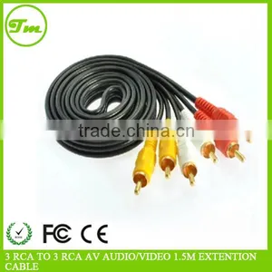 1.5M 3 RCA TO 3 RCA AV AUDIO/VIDEO EXTENSION CABLE thumbnail-1