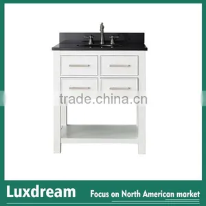 White Floor Standing Bathroom Vanity Series for USA Market thumbnail-5
