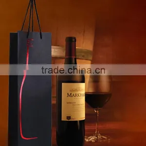 Black Paper Wine Paper Bag Food Packaging Kraft Paper Bag thumbnail-1