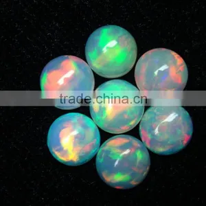 8mm +++AAA Natural Ethiopian Opal Round Cabochon Natural Opal Semi Precious Gemstone Calibrated Opal thumbnail-1
