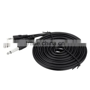 5ft / 1.5m 3.5mm Stereo Male to Dual 6.35mm Mono Male Cable Wire for Computer Mixer Mixing Console thumbnail-6