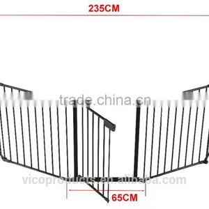 Metal Fire Gate Fireplace Fence Baby Safety Fence Hearth Gate thumbnail-1