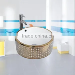 Fasion Colour Bathroom Design Professional Porcelain Wash Color Basins Above Washing Machine thumbnail-6
