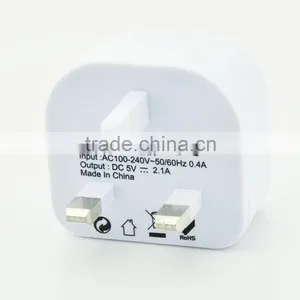 CE ROHS Active Usb Universal Travel Adapter With Usb Charger For UK thumbnail-3