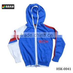 High Quality Children Sweater Hoody, Three-color Kids Cotton Sweater thumbnail-1