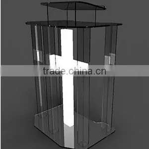Unassembled Acrylic/lectern/pulpit/lucite/plexiglass/podium/led thumbnail-2