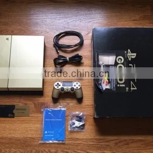 Best Sales Price,For Sony Playstation 4 Limited Edition Taco Bell Gold With Gold Controller 500GB GTA thumbnail-1