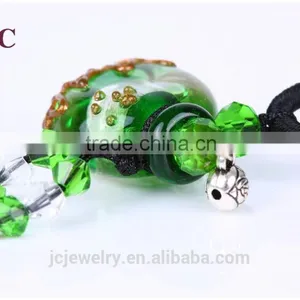 Glass Aromatherapy Essential Oil Diffusing Pendant Necklace Jewelry Wholesale thumbnail-4