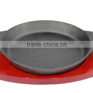20cm Pre-seasoned Mini Cast Iron Round Frying Pan With Double Handles thumbnail-2