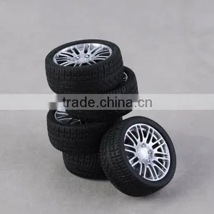 DIY Toys Accessories 35mm Natural Rubber Wheel Model Tires, Diameter of Bore is 3mm thumbnail-2