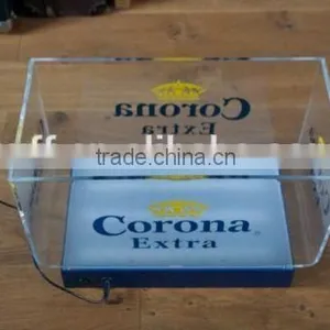 Large Capacity Light up Plastic Led Acrylic Corona Ice Bucket thumbnail-2