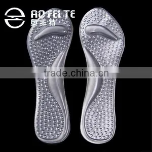 2 Pair Silicone Gel Non-Slip Arch Support Pads Shoe Heel Silicone Insole Cushion thumbnail-1