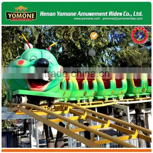Popular Amusement Park Outdoor Games Rides Caterpillar Roller Coaster With Track Train for Sale thumbnail-4