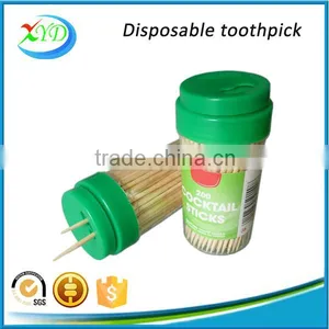 200 Piece Plastic Jars Packaging Wooden Tooth Pick thumbnail-2