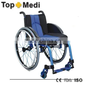 TopMedi for Sale Drop Special Design for Basketball Powder Coating Aluminu Sport Wheelchairm thumbnail-1