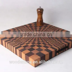 High Qualiy Three Dimensional Wood Cutting Board With Finger Grooves thumbnail-3