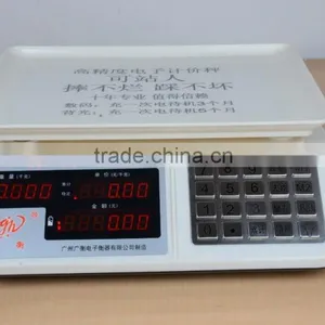 Digital Electronic Price Computing Food Meat Price Scale With Stainless Button thumbnail-1