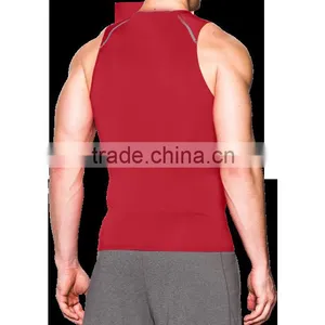 Factory Breathable Wholesale Custom Men Sports Gym Fitness Wear Clothes Tank Tops thumbnail-2