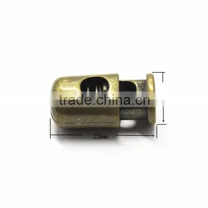 Antique Metal Cord Lock And Metal Spring Stopper thumbnail-2