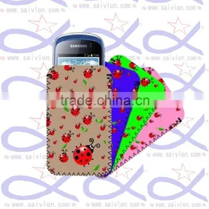 Multi Color Cotton Knitted Mobile Phone Bag thumbnail-3