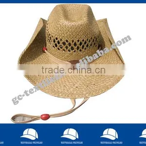 Roll Brim Straw Hat With Bead & Rope thumbnail-1