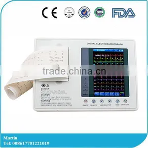 Digital Three Channel 12 Lead ECG Machine--CE FDA Approved Color Echocardiogram thumbnail-1